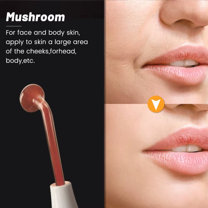 4-IN-1 Portable High Frequency Facial Beauty Machine Electrode Purple Light Glass Tube Wand Acne Massage Facial SPA Skin Care